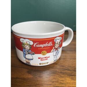 Vintage Westwood Collectible 1997 Campbell’s Kids Red & White Soup Bowl Mug